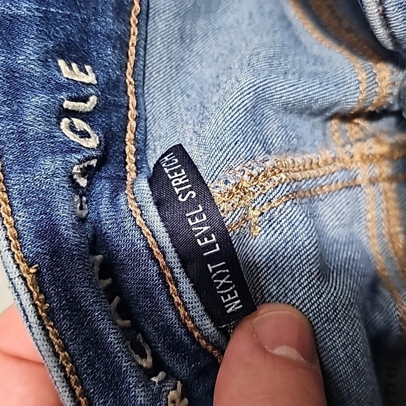 American Eagle next level stretch size 2 short high rise jeggings - Picture 6 of 8
